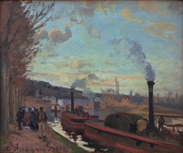 C.Pissarro, The Seine near Port-Marly from Camille Pissarro