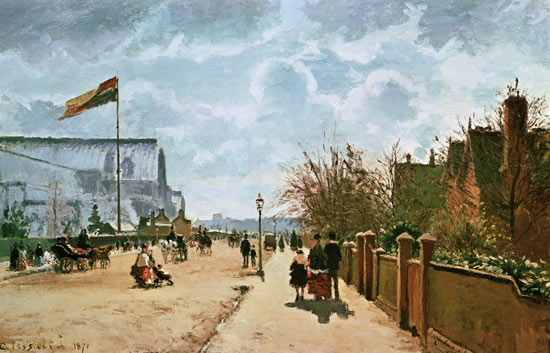 The Crystal Palace, London from Camille Pissarro