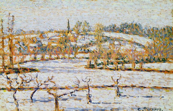 Effect of Snow at Eragny, c.1886 from Camille Pissarro