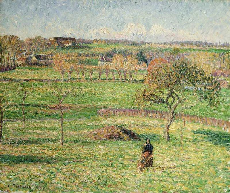 Felder im Herbst bei Bazincourt from Camille Pissarro