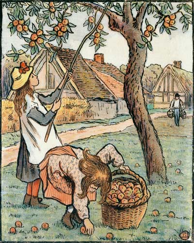 Gathering Apples, from 'Travaux des Champs' from Camille Pissarro