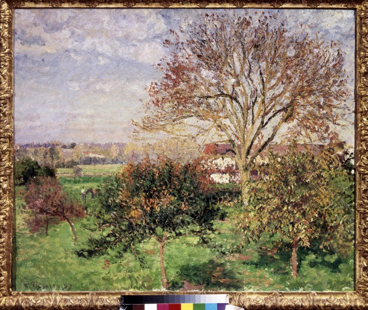 Autumn morning at Èragny from Camille Pissarro
