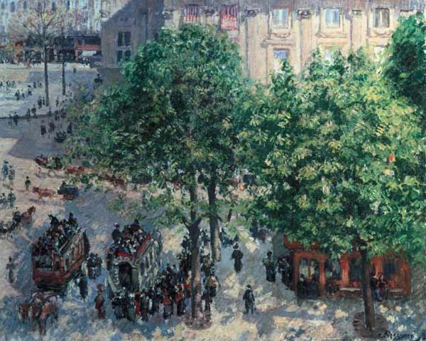 Place you Theatre in Paris. from Camille Pissarro