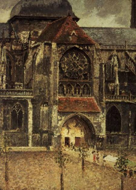 Portal of the Church of St. Jacques, Dieppe from Camille Pissarro
