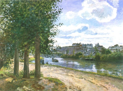 The shores of the Oise I from Camille Pissarro
