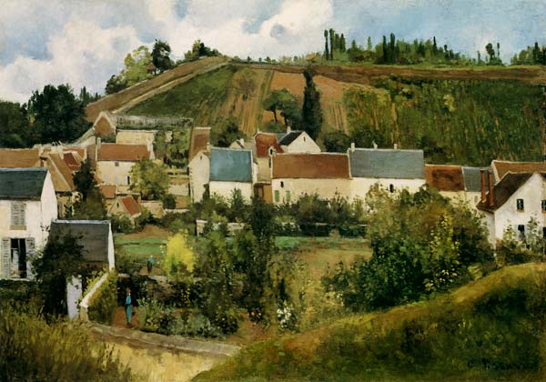View of L ' Hermitage from Camille Pissarro