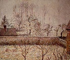 Winter landscape of Eragny. from Camille Pissarro