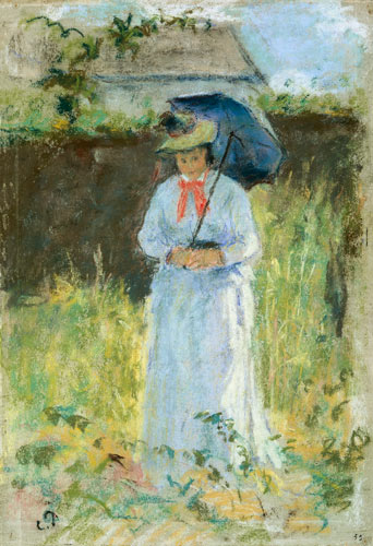 Woman with a Parasol from Camille Pissarro