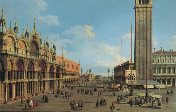 Piazza p. Marco looking South from Giovanni Antonio Canal (Canaletto)