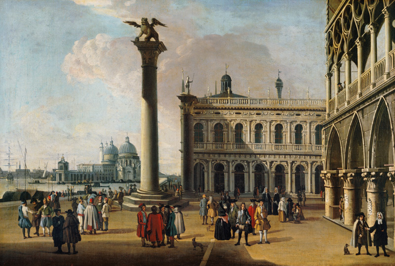 A view of the Piazzetta Looking West (pair of 63931) from Giovanni Antonio Canal (Canaletto)