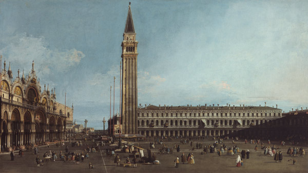 The Piazza San Marco, Venice from Giovanni Antonio Canal (Canaletto)