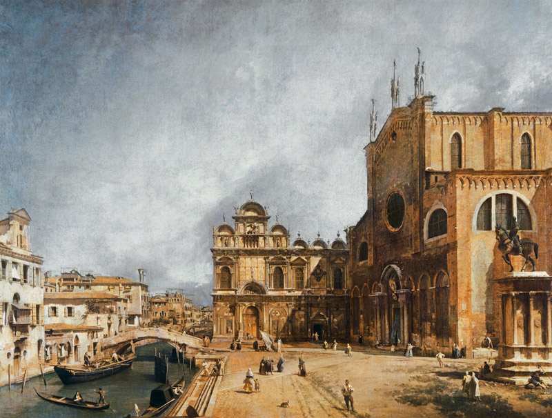 SS. Giovanni e Paolo and The Scuola di p. Marco from Giovanni Antonio Canal (Canaletto)