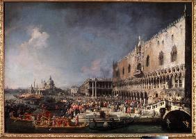Arrival of the French Ambassador in Venice from Giovanni Antonio Canal (Canaletto)
