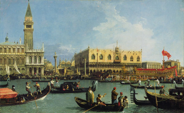 Return of the Buccintoro, Venice from Giovanni Antonio Canal (Canaletto)