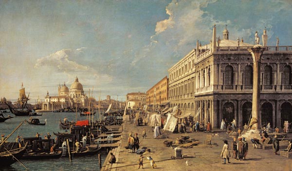 The Molo and the Zecca, Venice from Giovanni Antonio Canal (Canaletto)
