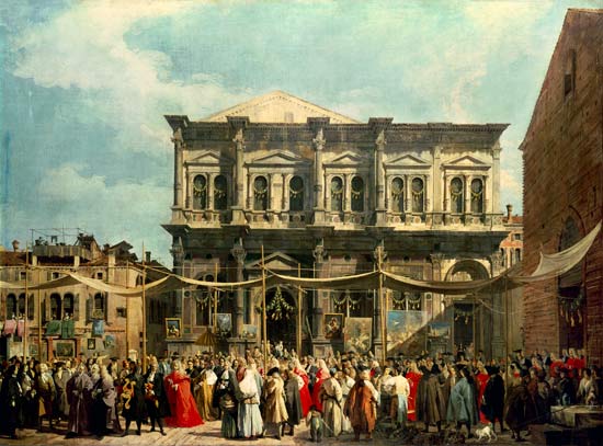 The Rochusfest from Giovanni Antonio Canal (Canaletto)