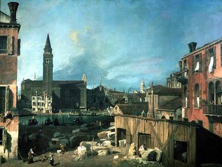 Venice: Campo San Vidal and Santa Maria della Carita (The Stonemason's Yard) from Giovanni Antonio Canal (Canaletto)