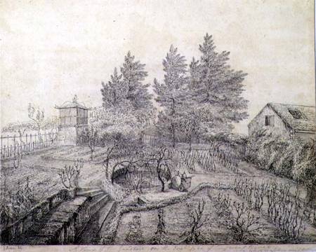 A View of Napoleon I's Gardens on the East Side of Longwood House from Captain G. Rotton