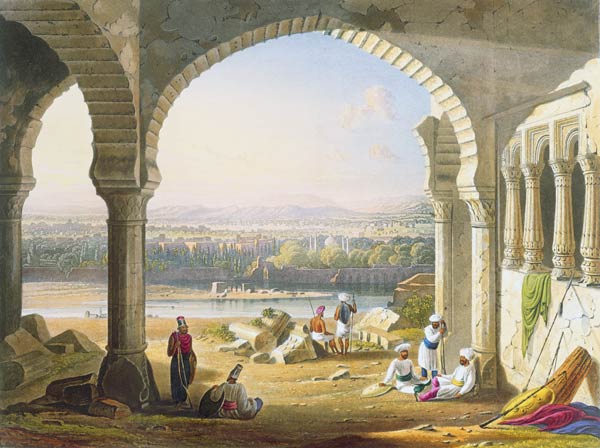 Aurungabad from the Ruins of Aurungzebe's Palace, from Volume II of 'Scenery, Costumes and Architect from Captain Robert M. Grindlay