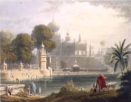 View of Sassoor in the Deccan, from Volume II of 'Scenery, Costumes and Architecture of India', draw from Captain Robert M. Grindlay