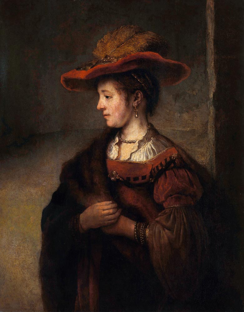 Portrait of Saskia van Uylenburgh (after Rembrandt) from Carel Fabritius