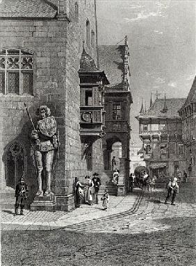 Town Hall, Halberstadt; engraved by E. Joubert, printed Cassell & Company Ltd