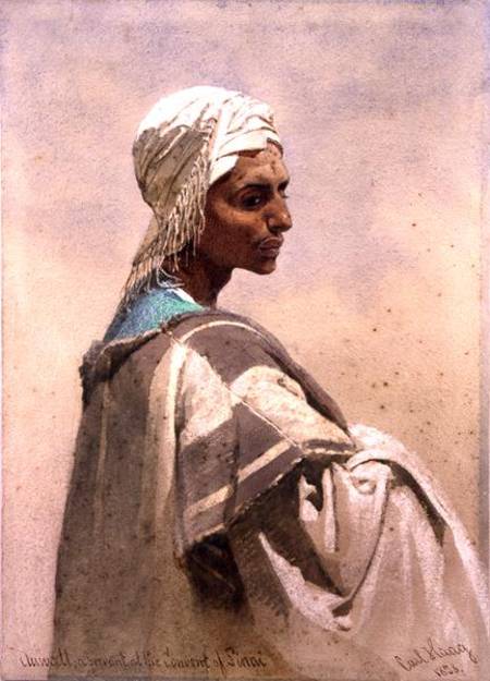 Auwatt, a Servant at the Convent of Sinai from Carl Haag