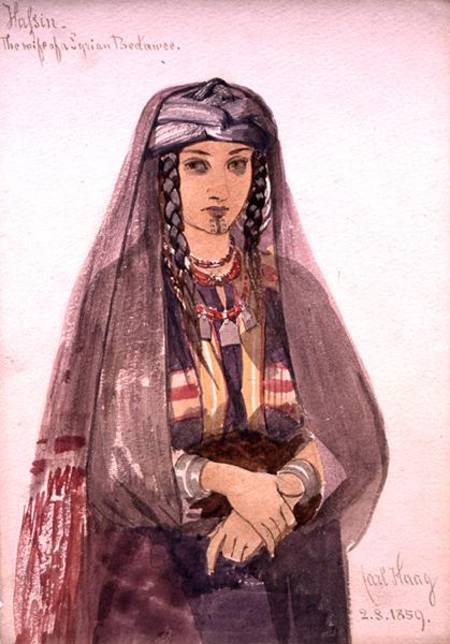 Hassin, the Wife of a Syrian Bedawee from Carl Haag
