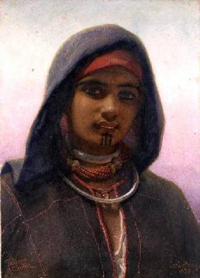 'Fatime of Abukir', portrait of an Egyptian Fellaheen Girl