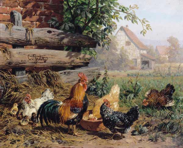 Farmyard Chickens from Carl Jutz