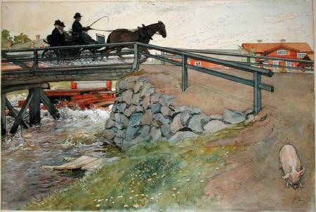 The Bridge, from 'A Home' series from Carl Larsson