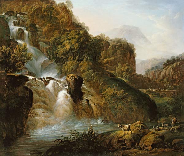 Landschaft mit Wasserfall from Carl Ludwig Kaaz