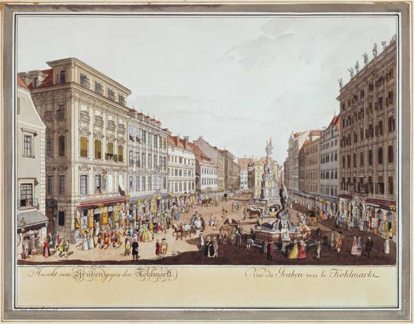 Vienna, Graben from Carl Schütz