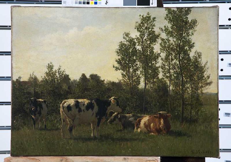 Viehweide (Landschaft mit Kühen) from Carl Seibels