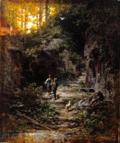 The meeting in the woods. from Carl Spitzweg