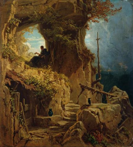 The hermit (Bene vixit qui bene latuit)