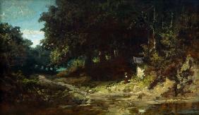 Spitzweg / Girl Praying in Woods / 1870