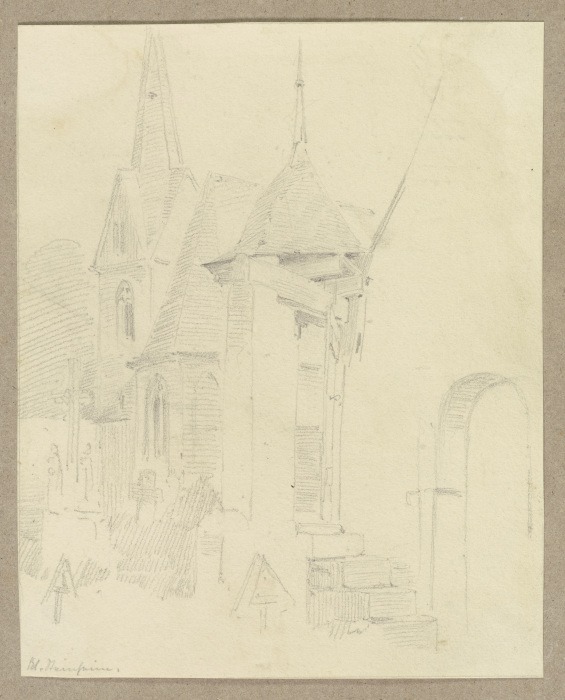 Ansicht einer Kirche in Steinheim am Main from Carl Theodor Reiffenstein