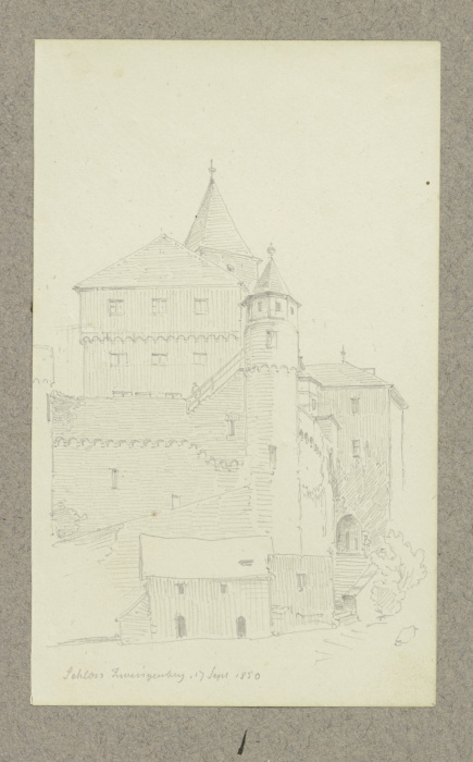 Ansicht von Burg Zwingenberg from Carl Theodor Reiffenstein
