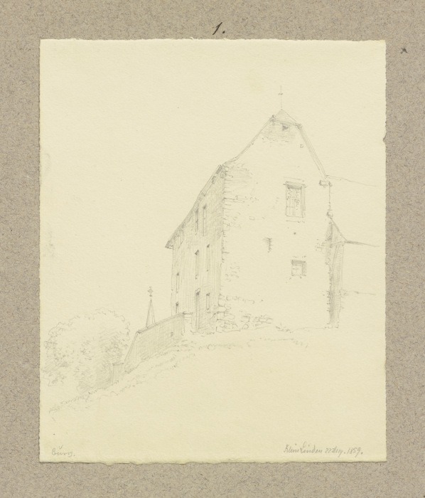 Castle in Klein-Linden from Carl Theodor Reiffenstein