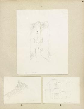 Der Bergfried mit Treppenturm der Burg Nassau