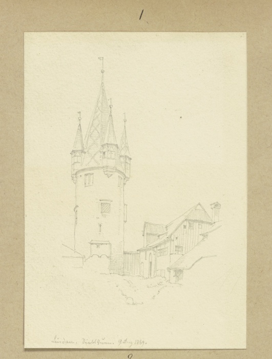 The thief tower in Lindau from Carl Theodor Reiffenstein