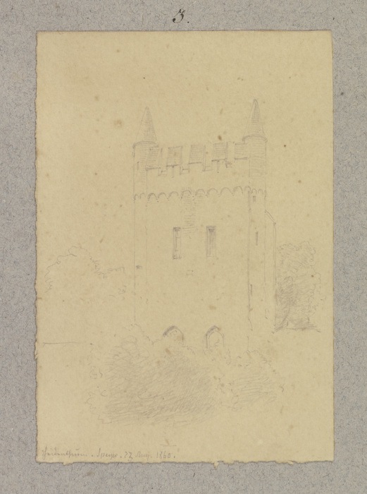 The heathen tower in Speyer from Carl Theodor Reiffenstein