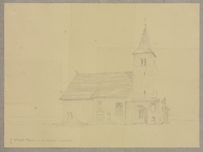 Die Michaelskapelle bei Gundelsheim from Carl Theodor Reiffenstein