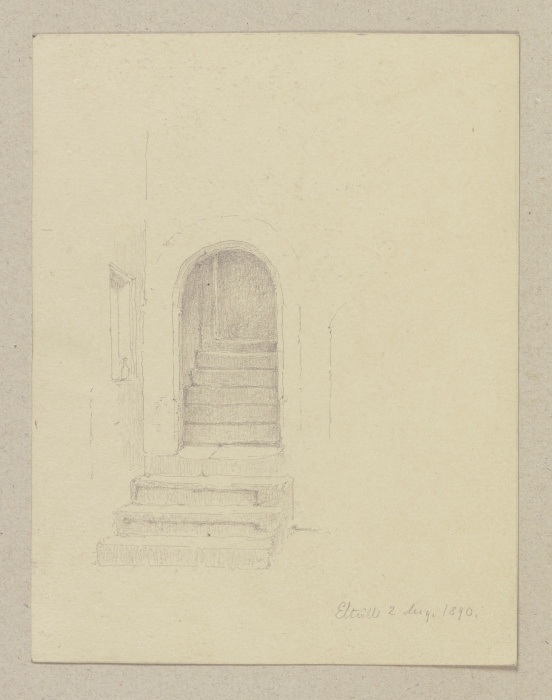 Eingang zu einem Treppenhaus from Carl Theodor Reiffenstein