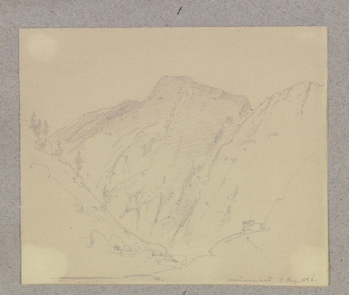 Gebirgswand in den Alpen from Carl Theodor Reiffenstein