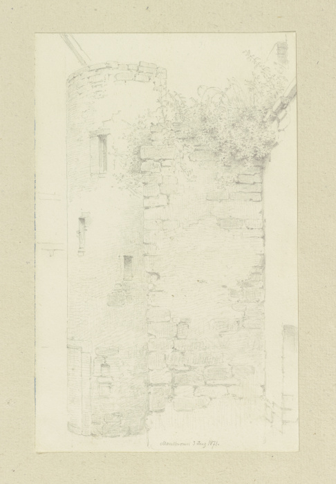 Walls in Maulbronn from Carl Theodor Reiffenstein