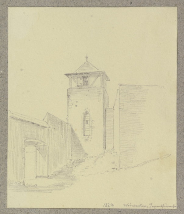 Hexentürmchen der Burg Windecken, nach einer Vorlage von 1824 from Carl Theodor Reiffenstein