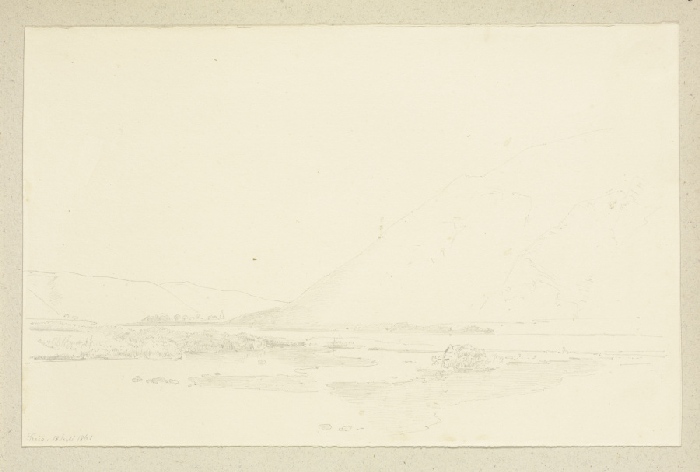Landscape near Treis from Carl Theodor Reiffenstein