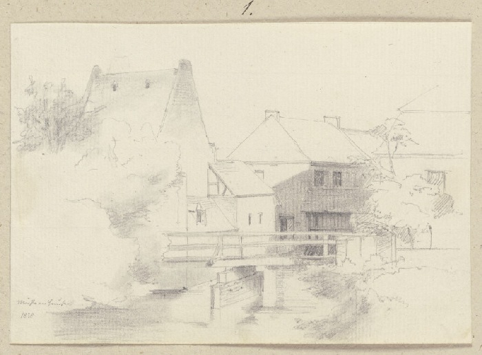 Mill in Hausen from Carl Theodor Reiffenstein
